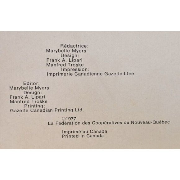 1978 Eskimo Drawings Calendar Inuit Artists Canada Quebec Arctic Wildlife Vtg - Picture 5 of 16